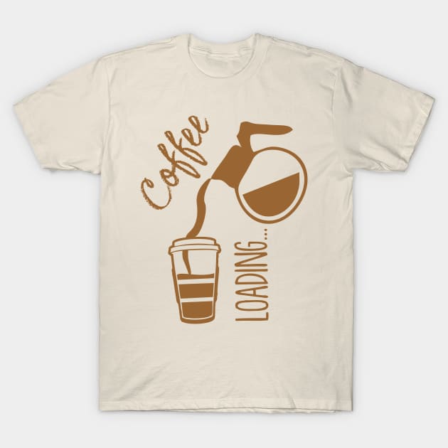 Coffee Loading T-Shirt by Roqson